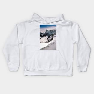 Chamonix Aiguille du Midi Mont Blanc Massif France Kids Hoodie